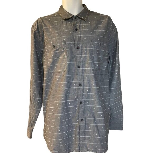Howe Creative Workforce Houdini Shirt Size XXL Gray White Geo Print NWT $89 - Picture 2 of 8